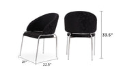 Galaxy Home Onyx Black Chairs