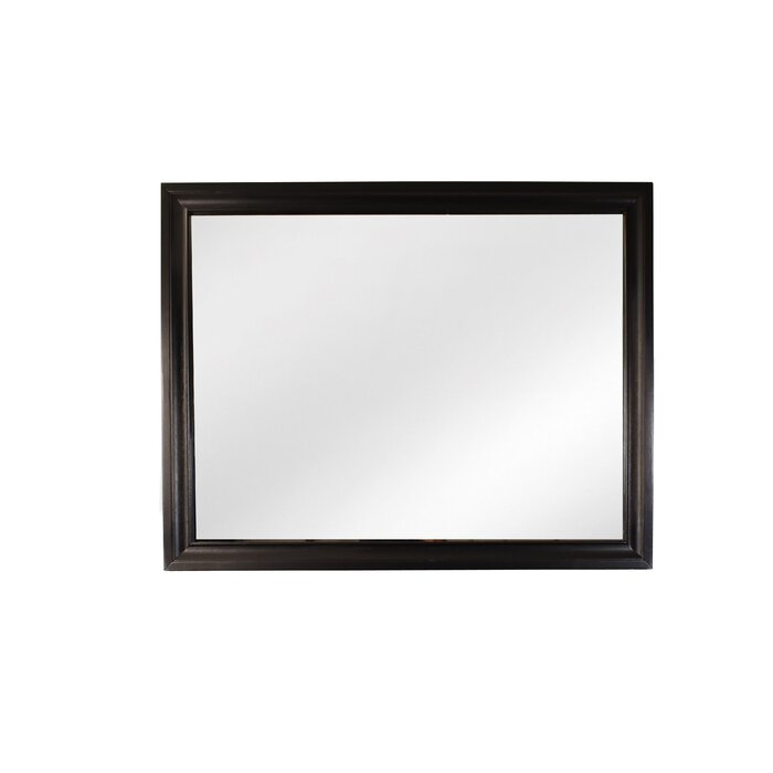 Galaxy Home Matrix Black Wood Mirror