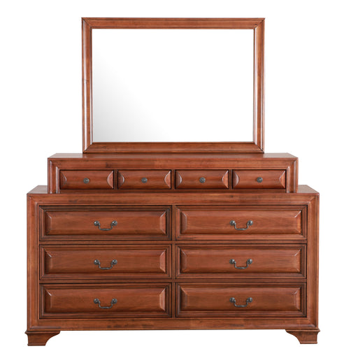 Glory Furniture LaVita Oak Dresser and Mirror