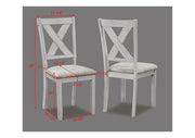 Crown Mark Clara Drift Wood 5pc Dinette Set