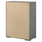 Coaster Furniture Ives Grey High Gloss 5 Drawer Chest