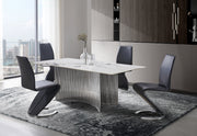 Global Furniture D7070 White Dining Table