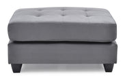 Glory Furniture Malone Black Ottoman