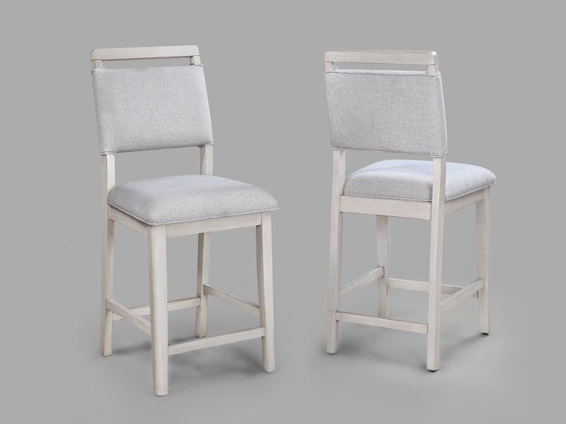 2 Crown Mark Blanche Counter Height Chairs