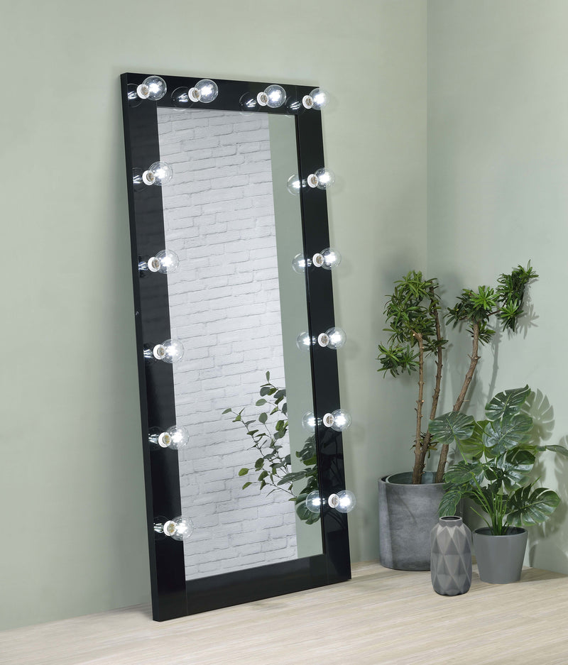 Coaster Furniture Zayan Black LED Floor Mirror