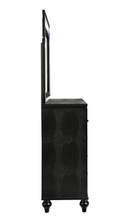New Classic Furniture Valentino Black Lighted Mirror