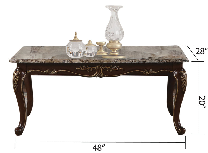Galaxy Home Gloria Ivory Coffee Table