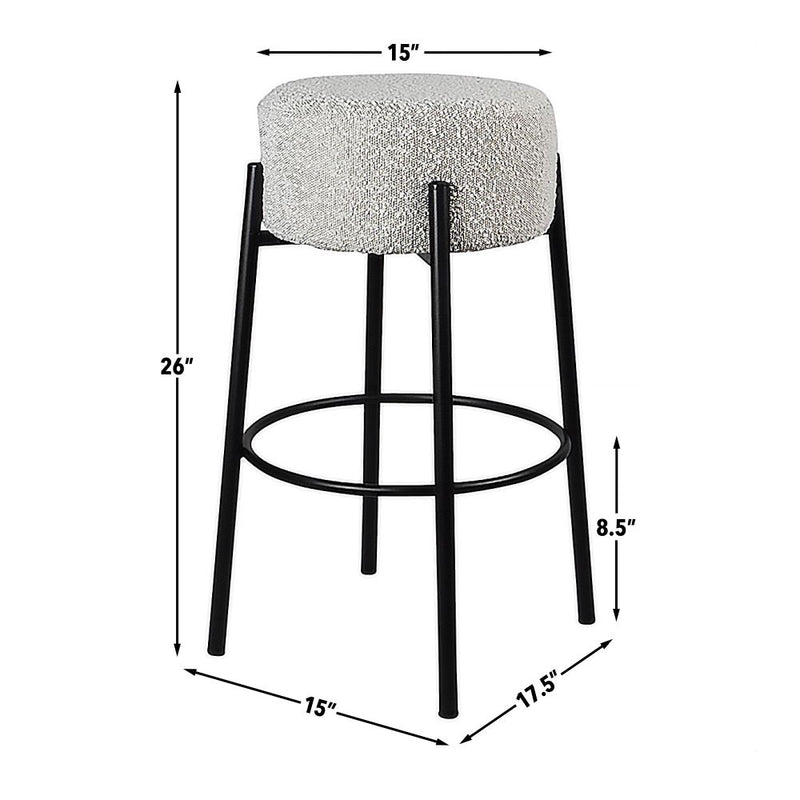 Steve Silver Cole Black 24 Inch Counter Stool