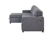 Global Furniture U0203 Light Grey Reversible Sofa Bed