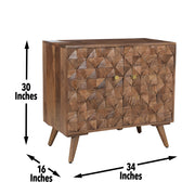 Steve Silver Veneto Matte Walnut Accent Cabinet