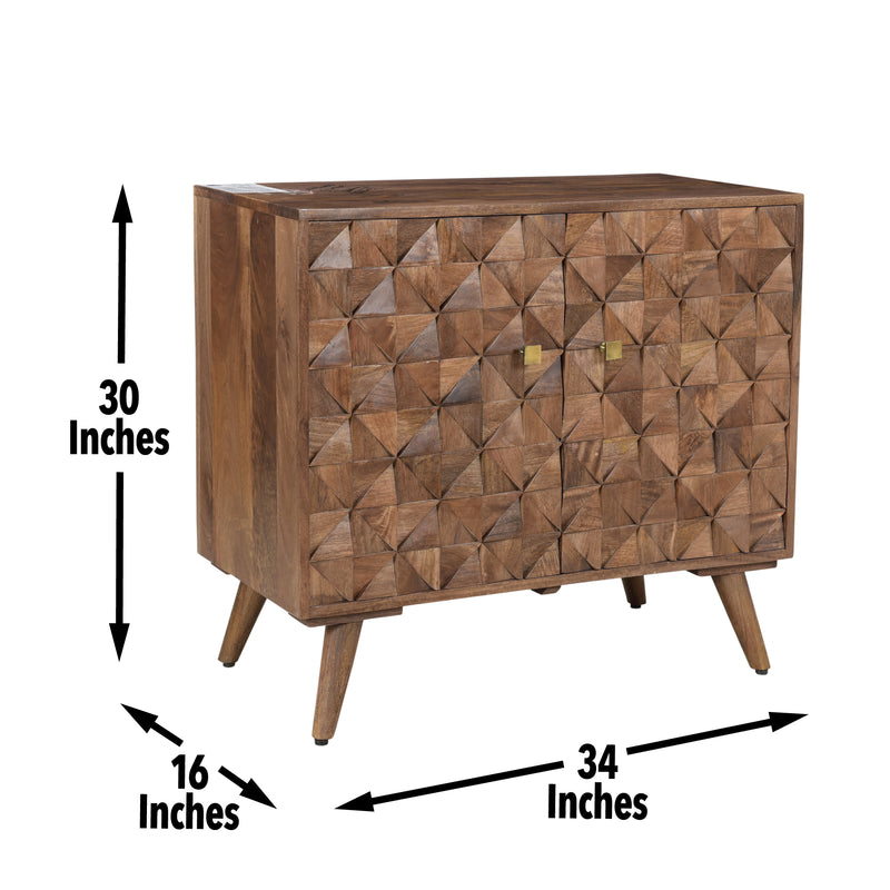 Steve Silver Veneto Matte Walnut Accent Cabinet