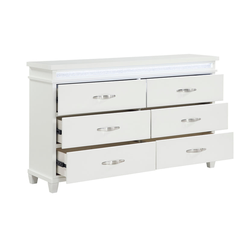 Home Elegance Kidman White Dresser