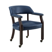 Steve Silver Tournament Brown Arm Chair with Casters