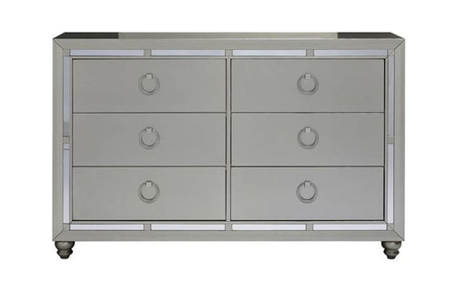 Global Furniture Riley Silver Drawer Dresser
