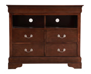 Glory Furniture Louis Phillipe Black Media Chest