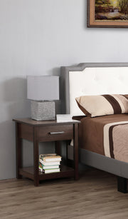 Glory Furniture Salem Gray Nightstand