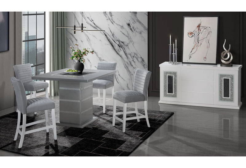 Global Furniture Monaco White Buffet