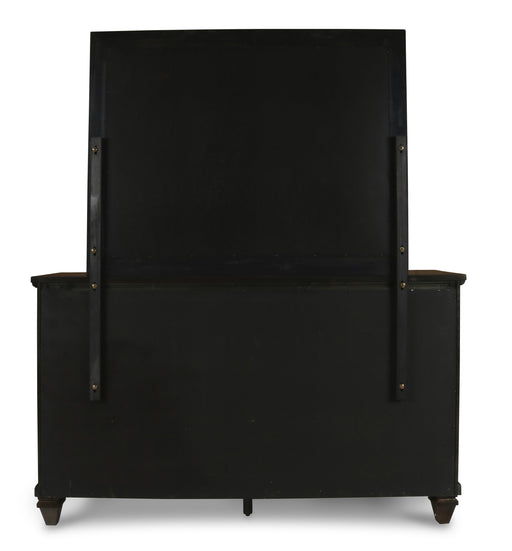 New Classic Furniture Sevilla Walnut Dresser and Mirror