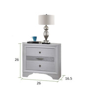 Galaxy Home Matrix Gray Wood Night Stand