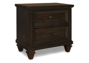 New Classic Furniture Sevilla Walnut Two Drawers Nightstand