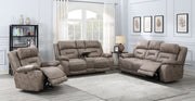 Steve Silver Aria Saddle Brown Power Recliner Console Loveseat