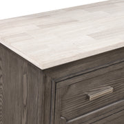 New Classic Furniture Lisbon Gray Marble Top Dresser