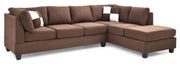 Glory Furniture Malone Chocolate Sectional