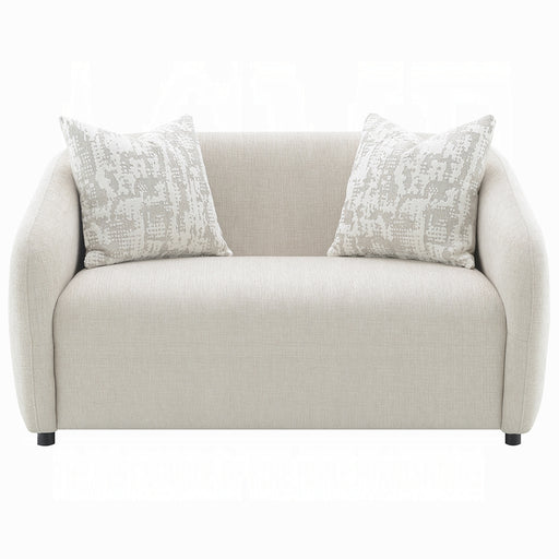 Acme Furniture Etienne Beige Loveseat with 3 Pillows