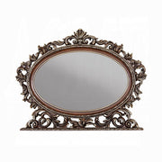 Acme Furniture Devany Cherry Oval Mirror