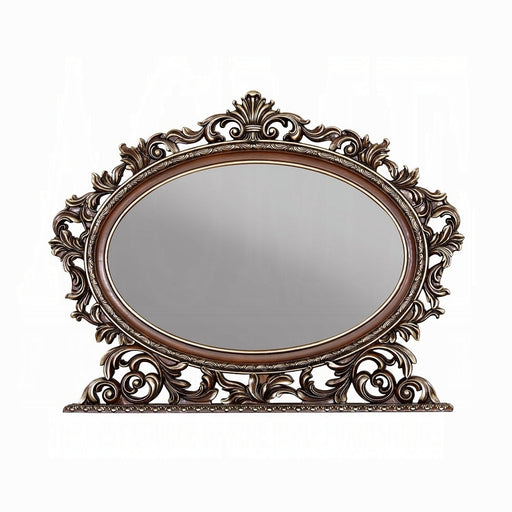 Acme Furniture Devany Cherry Oval Mirror
