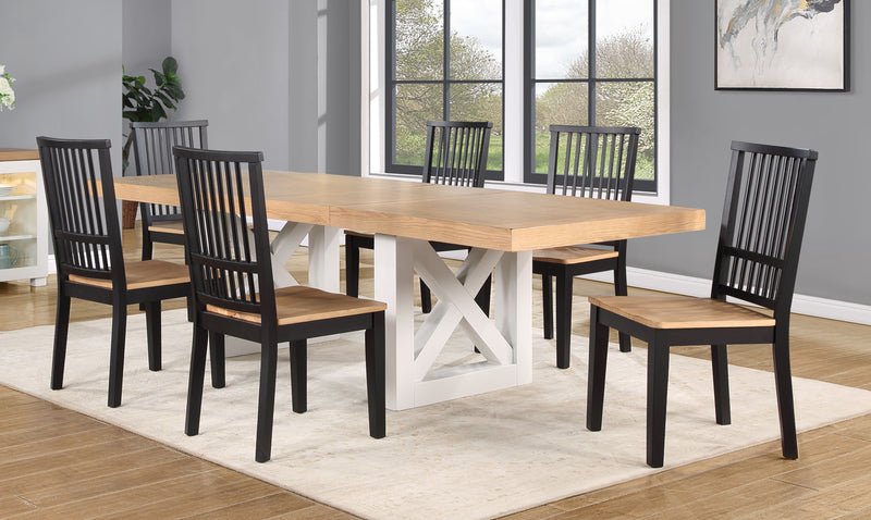 Steve Silver Magnolia Ebony 7pc Dining Set