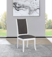 2 Coaster Furniture Judd Pearl White Dining Side Chairs