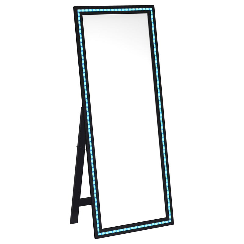 Coaster Furniture Windrose White LED Standing Mirror