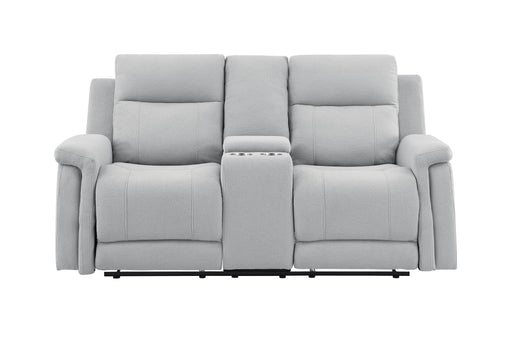 Global Furniture U1797 Grey Console Reclining Loveseat