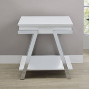 Steve Silver Zena White Square End Table