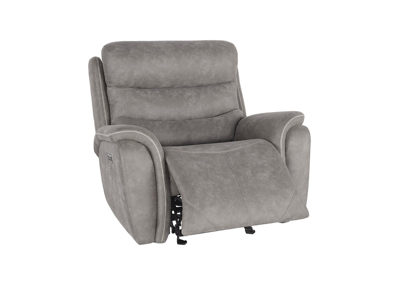 New Classic Furniture Kamari Gray Power Glider Recliner