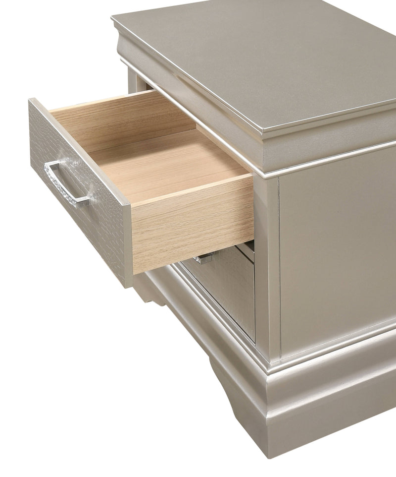 Crown Mark Amalia White Night Stand
