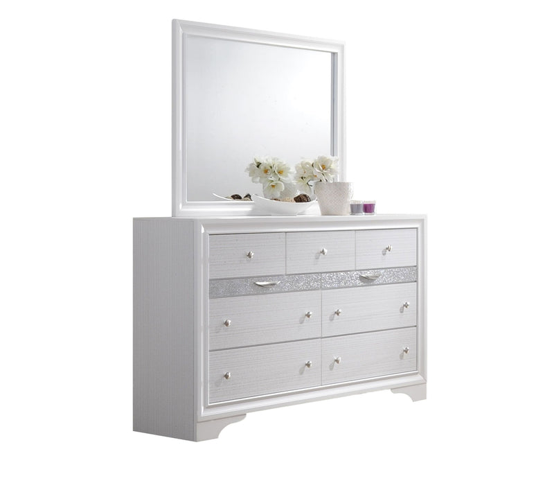 Galaxy Home Matrix White Wood Dresser