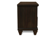 New Classic Furniture Sevilla Walnut Two Drawers Nightstand