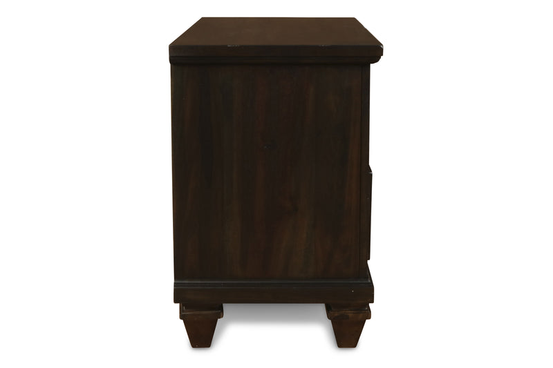 New Classic Furniture Sevilla Walnut Two Drawers Nightstand