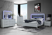 Global Furniture Lando Silver Mirror with LED