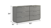 Galaxy Home Elara Gray Dresser