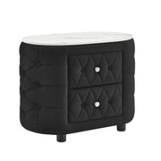 Crown Mark Natalia Black Night Stand