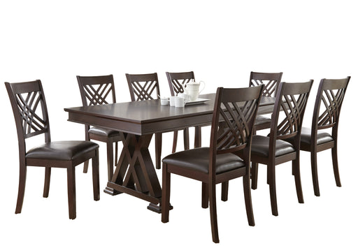 Steve Silver Adrian Dark Brown 9pc Dining Room Set