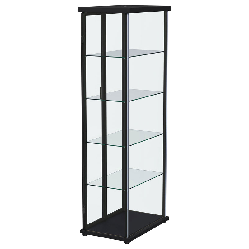 Coaster Furniture Aero Black LED Display Curio Cabinet