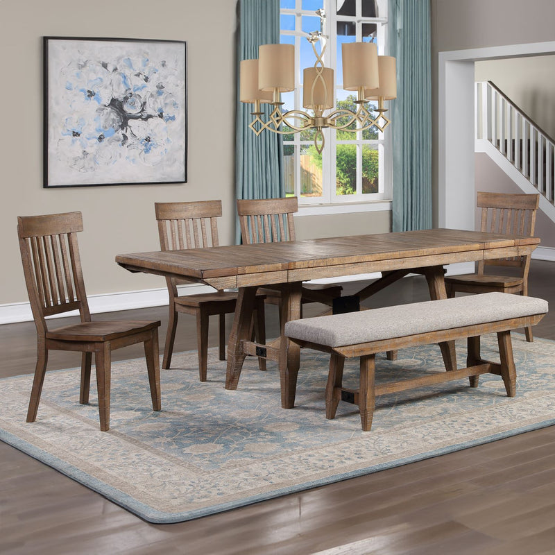 Steve Silver Riverdale Driftwood 6pc Dining Set