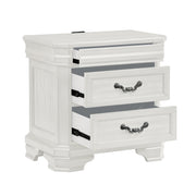 New Classic Furniture Lyndhurst Vintage White Nightstand