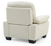 Glory Furniture Marta Gray Faux Leather Chair