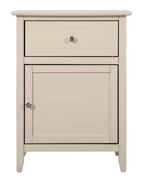 Glory Furniture Izzy Gray 1 Drawer 1 Door Nightstand