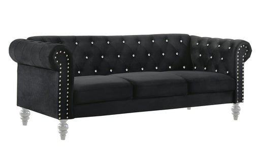 New Classic Furniture Emma Black Crystal Sofa